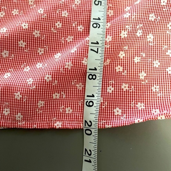 Love Notes Pink & White Floral Blouse – Elastic Neckline, Size Medium - Picture 9 of 9